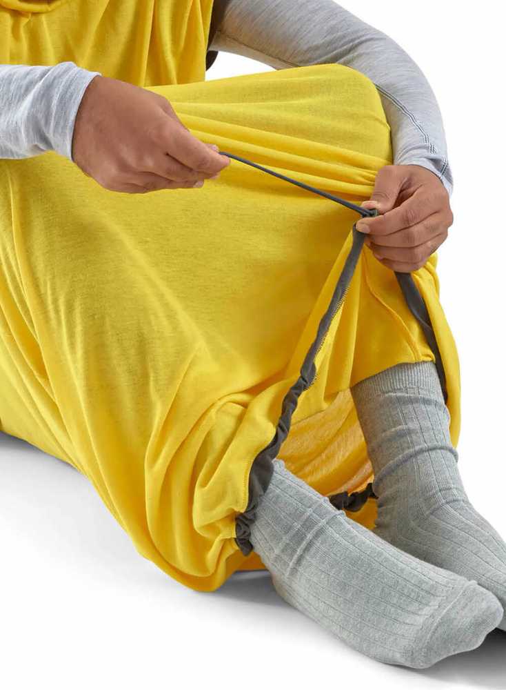 Sea To Summit Reactor Sleeping Bag Liner - Mummy W / Drawcord - kompaktiškas - geltonas