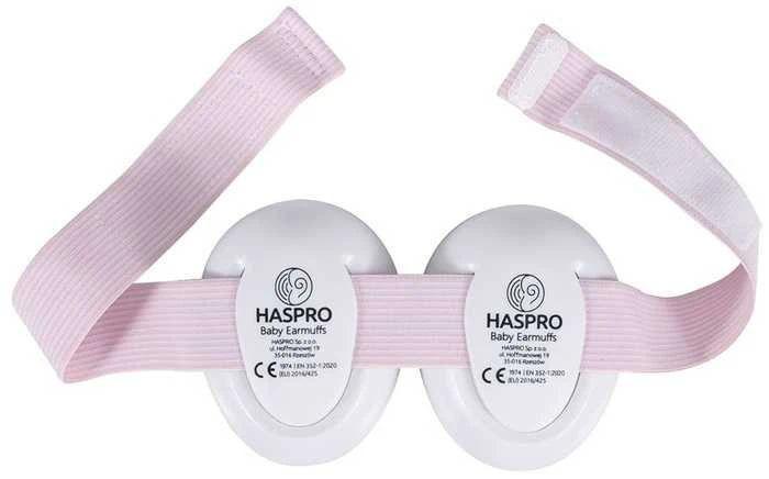 Haspro apsauginės ausinės kūdikiams rožinės BE05G BE05G