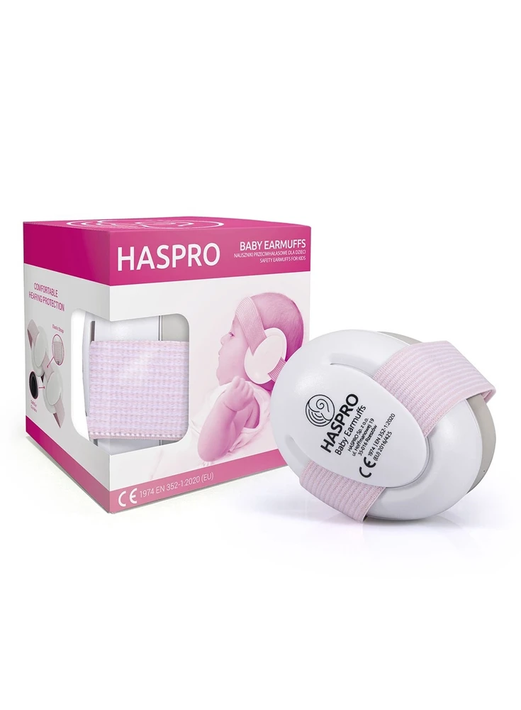 Haspro apsauginės ausinės kūdikiams rožinės BE05G BE05G