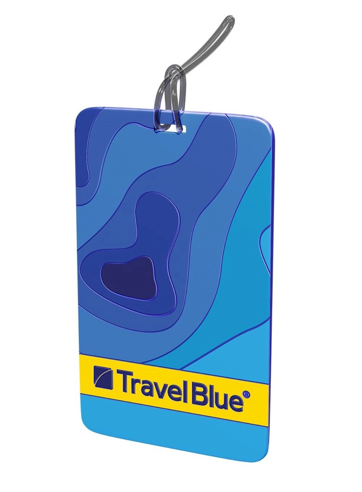 Blue Mėlyna TRAVEL Mėlynas IDENTYFIKATOR BAGAŻOWY MAPY