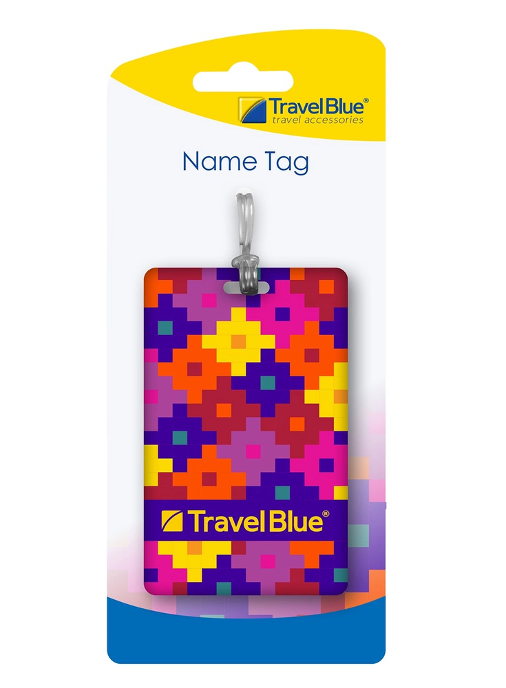 Blue Mėlyna TRAVEL Mėlynas IDENTYFIKATOR BAGAŻOWY Dėlionė