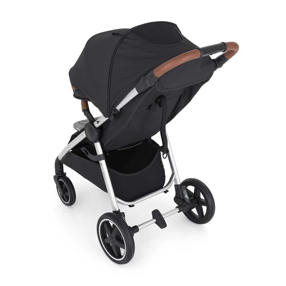 Petite&Mars Royal 2/3 Hood - vežimėlio gaubtas + dvigubas įdėklas | Tobulas Juodas