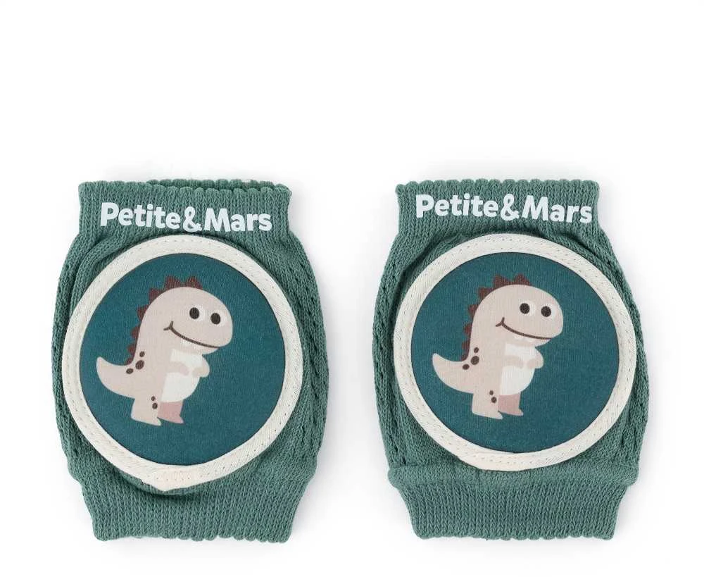Petite&Mars Follow - elastinės kelių pagalvėlės, apsaugos nuo ropojimo | Misty Žalias
