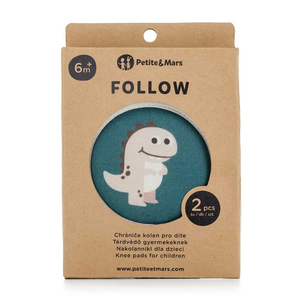 Petite&Mars Follow - elastinės kelių pagalvėlės, apsaugos nuo ropojimo | Misty Žalias