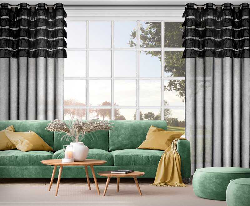 Eurofirany Euro užuolaidos FIR/AURA/CZAR 140X250 PRZEL