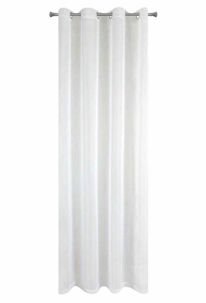 Eurofirany Užuolaida Lucy 140x250 cm, balta, su žiedais Dieninės užuolaidos