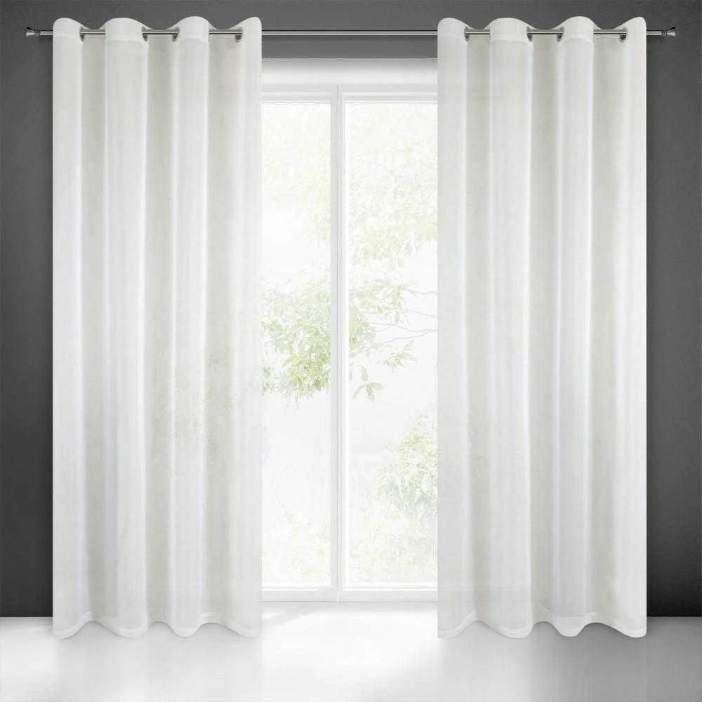 Eurofirany Dieninės užuolaidos Lucy, baltos, 1400 mm x 2500 mm Dieninės užuolaidos