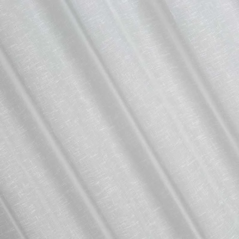Eurofirany Balta permatoma užuolaida, 300x250 cm, paruoštos užuolaidos su žiedais, lengva poliesterio langų apdaila, modernios namų dekoro užuolaidos Dieninės užuolaidos