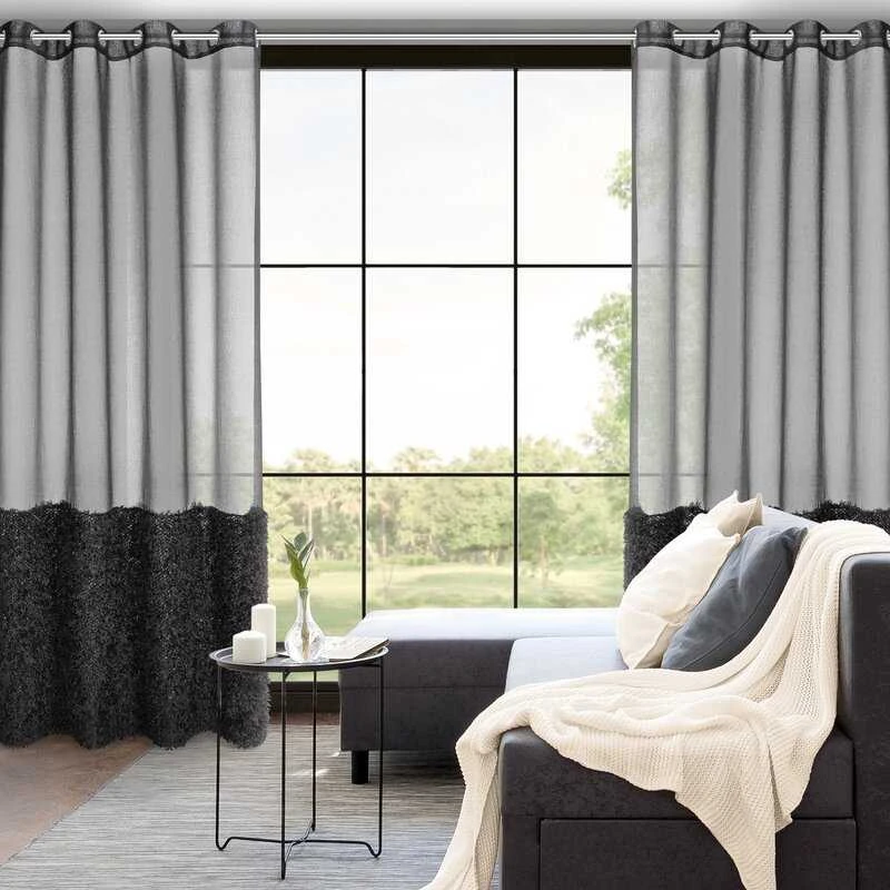 Eurofirany Euro užuolaidos FIR/MARION/CZAR 140X250 SKAIDRI