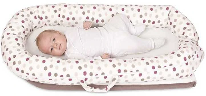 Baby Matex Kūdikio lizdelis, spaudimą mažinantis kokonas čiužinio įdėklas, pilkas kačiuko dizainas, naujagimiams ir kūdikiams, miegojimo barjeras, vaikiškas gultas