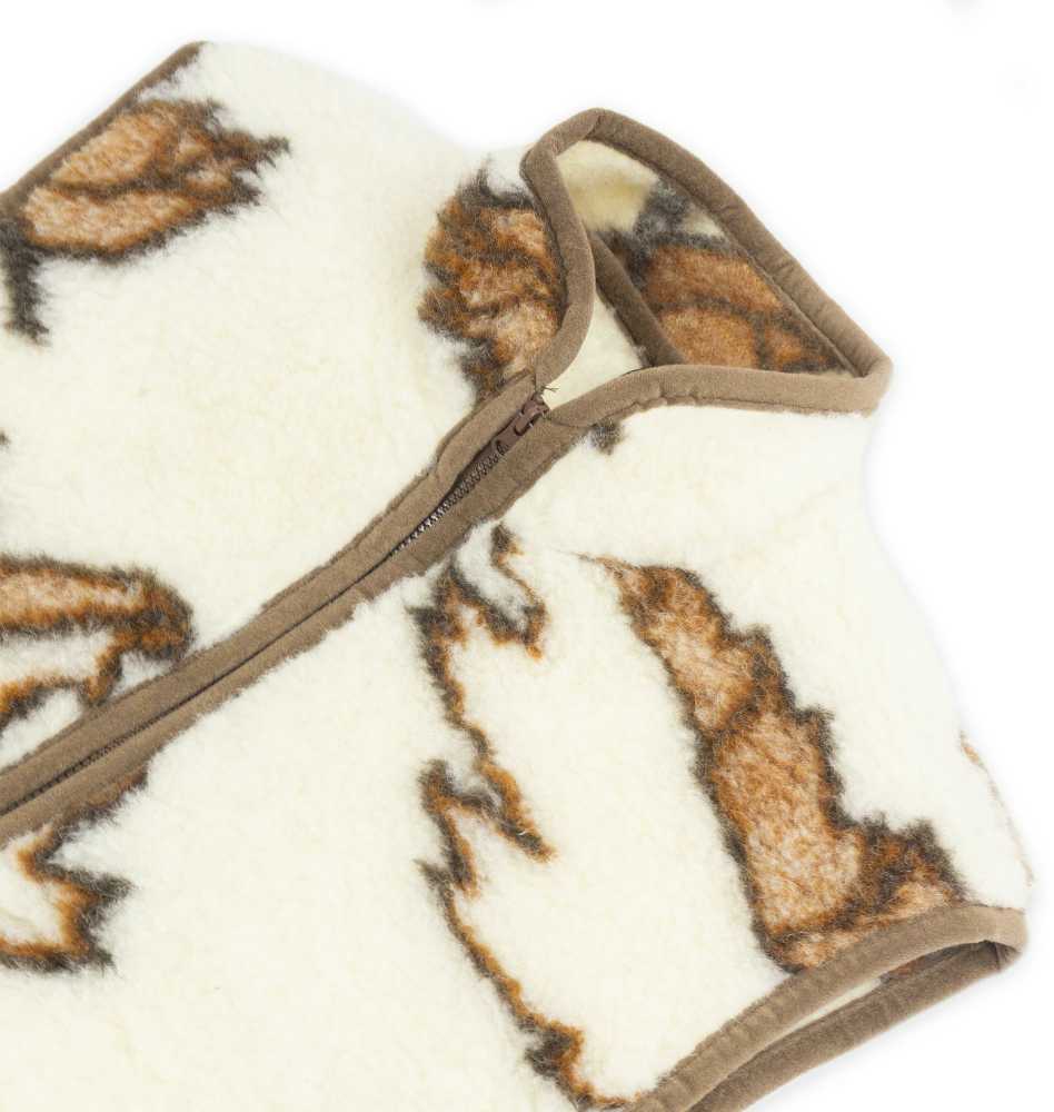 Merino vilnos reabilitacinė liemenė, šilumos reguliavimas, šildytuvas po procedūrų, S dydis, 420 g/m² flisas, paslėptos kišenės, sąnarių palaikymas, vilnonė apranga