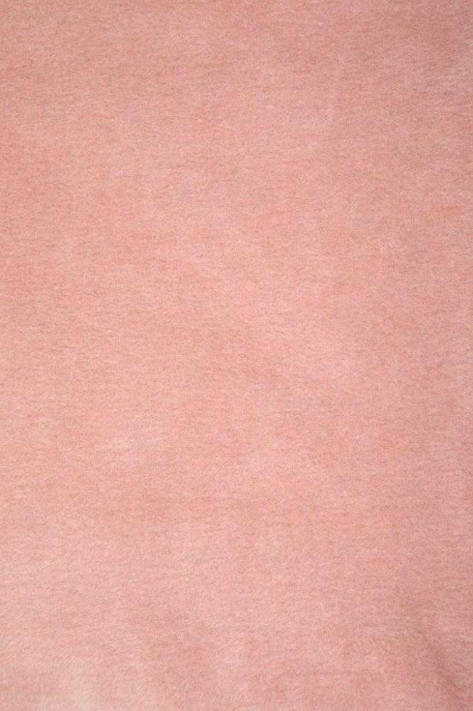 Medvilninis akrilo pledas 150x200 cm, šiltas ir minkštas, dvipusis, kraštai su kutais, pudros rožinės spalvos užtiesalas, jauki lovažiestė
