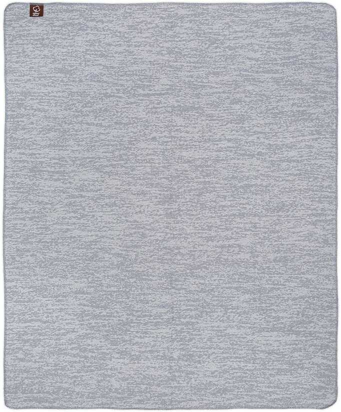 Medvilninis akrilo dvipusis pledas, 165x200 cm, nertais kraštais, šiltai pilkas namų dekoras, jaukus užtiesalas lovai ar sodui, minkšta antklodė poilsiui