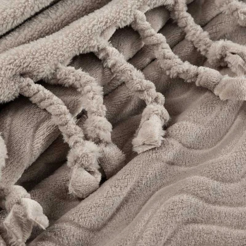 Eurofirany Eurocurtains BLANKET/EMMA/BEIGE 150X200 BEIGE