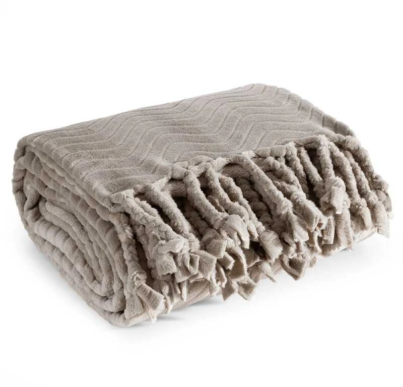 Eurofirany Eurocurtains BLANKET/EMMA/BEIGE 150X200 BEIGE
