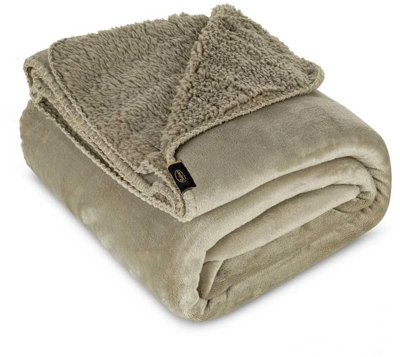 Eurofirany Euro užuolaidos BLANKET/TEDY/BEIG 150X200 BEIGE