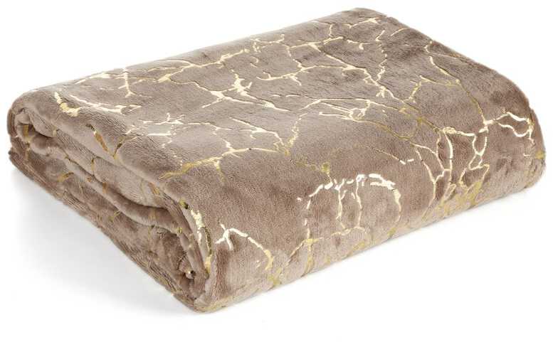 Eurofirany D91/K/GLAMO/BE+Z 150X200 BEIGE+GOLD
