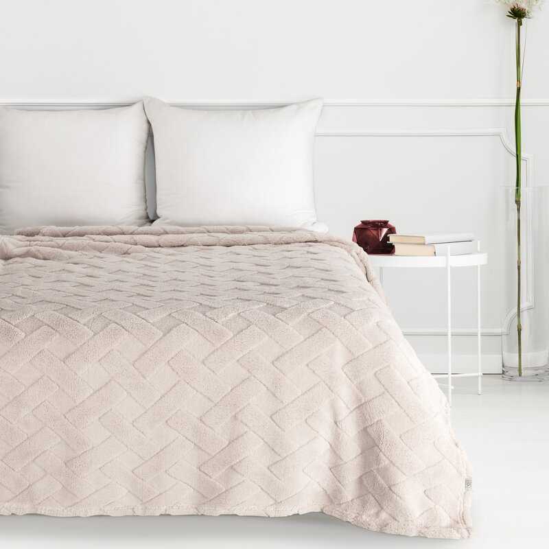 Eurofirany Euro užuolaidos D91/K/CARO 200X220 smėlio spalvos