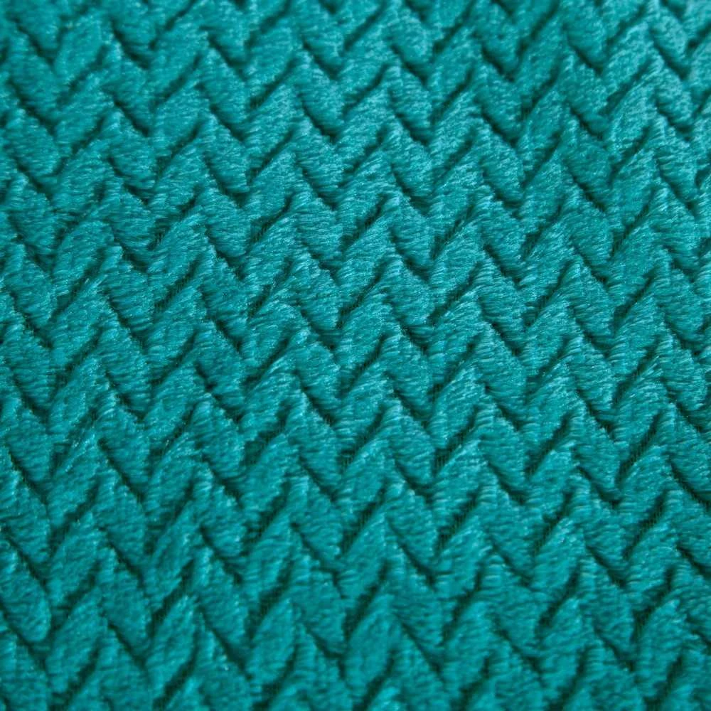Eurofirany DESIGN 91 CINDY3 Minkštas ir švelnus pledas 170X210 cm, spalva: tamsi turkio