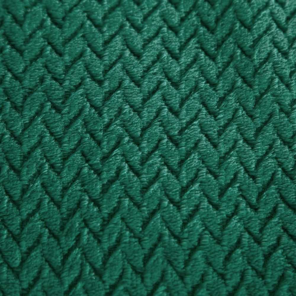 Eurofirany DESIGN 91 CINDY3 Minkštas ir švelnus pledas 200X220 cm, spalva: tamsiai žalia