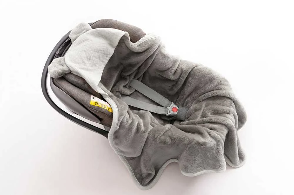 Multitex MATEX Koala antklodė MUSLIN su gobtuvu 95x95 cm [TB0444_04]