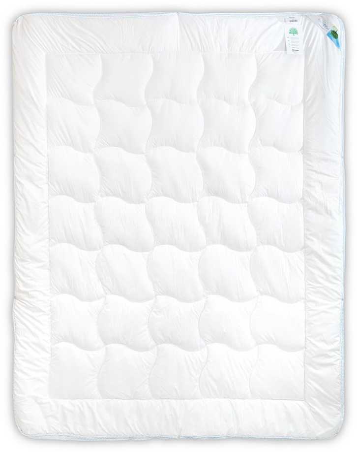 Antialerginė antklodė 4 metų laikų, 200x220 cm, sergantiems astma ir alergija, 1600g + 600g, balta, su PiureFill pluoštu, dvigulė patalynė