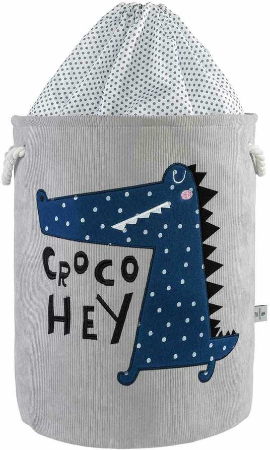 Bez Marki Children's Toy Basket 40x50 Crocodile Pilkas
