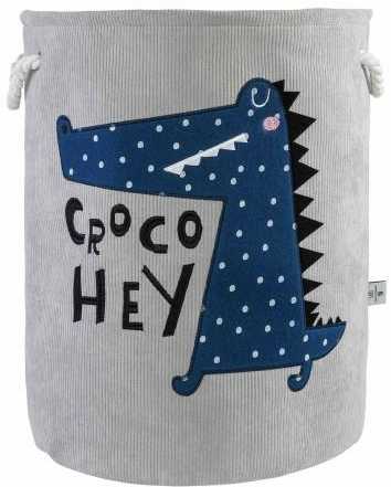 Bez Marki Children's Toy Basket 40x50 Crocodile Pilkas
