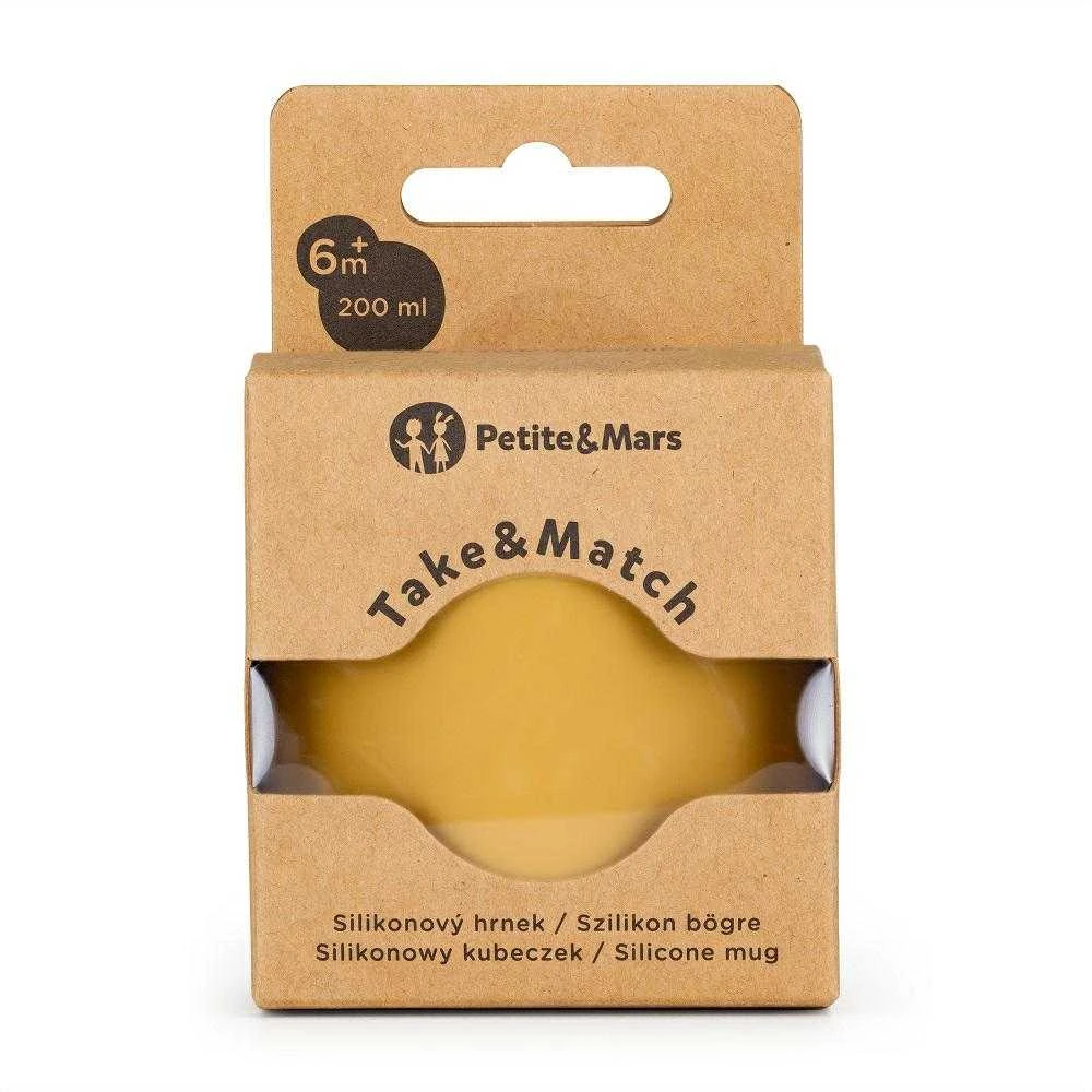 Petite&Mars Take&Match - puodelis pagamintas iš maistinio silikono | Intensyvi ochra
