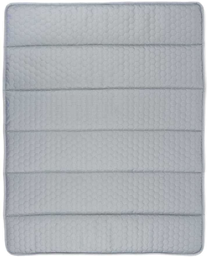 Merino vilnos guolis šunims, sulankstomas kelioninis guolis vidutiniams šunims, 60x80 cm, pilkas su vandeniui atspariu dugnu, sezoninis naudojimas, minkštas kilimėlis augintiniams
