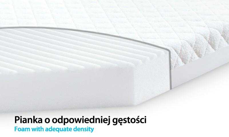 Matex Vaikiškas čiužinys loveliai 120x60x8 cm, ortopedinės putos, pralaidus orui dvipusis, čiužinys kūdikiams ir vaikams, minkštas pagrindas