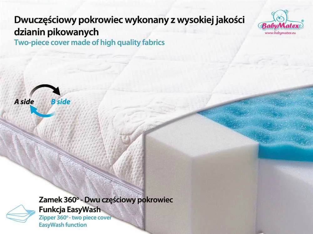 Baby Matex MATEX Ortopedinis čiužinys CARPATHIA 140x70x10 [TB0311]
