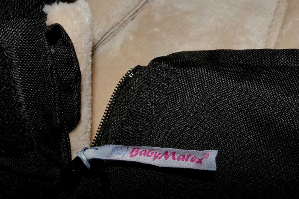 Baby Matex Vežimėlio kojų mova šaltam orui, vandeniui atsparus pliušinis kūdikio miegmaišis, atspindintys saugos elementai, 80 cm ilgis, Oeko-Tex sertifikatas, šiltas vokelis vežimėliui