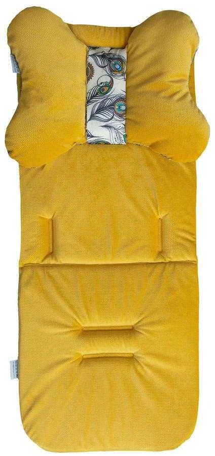 Matex Spaudimą mažinantis drugelio formos įdėklas vežimėliui ir automobilinei kėdutei, 32x75 cm, kvėpuojanti medvilnė, OEKO-TEX sertifikatas, 3 taškų diržams, minkšta pagalvė kūdikiui