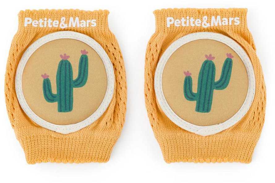 Petite&Mars Follow - elastinės kelių pagalvėlės, ropojančios apsaugos | Intensyvi ochra