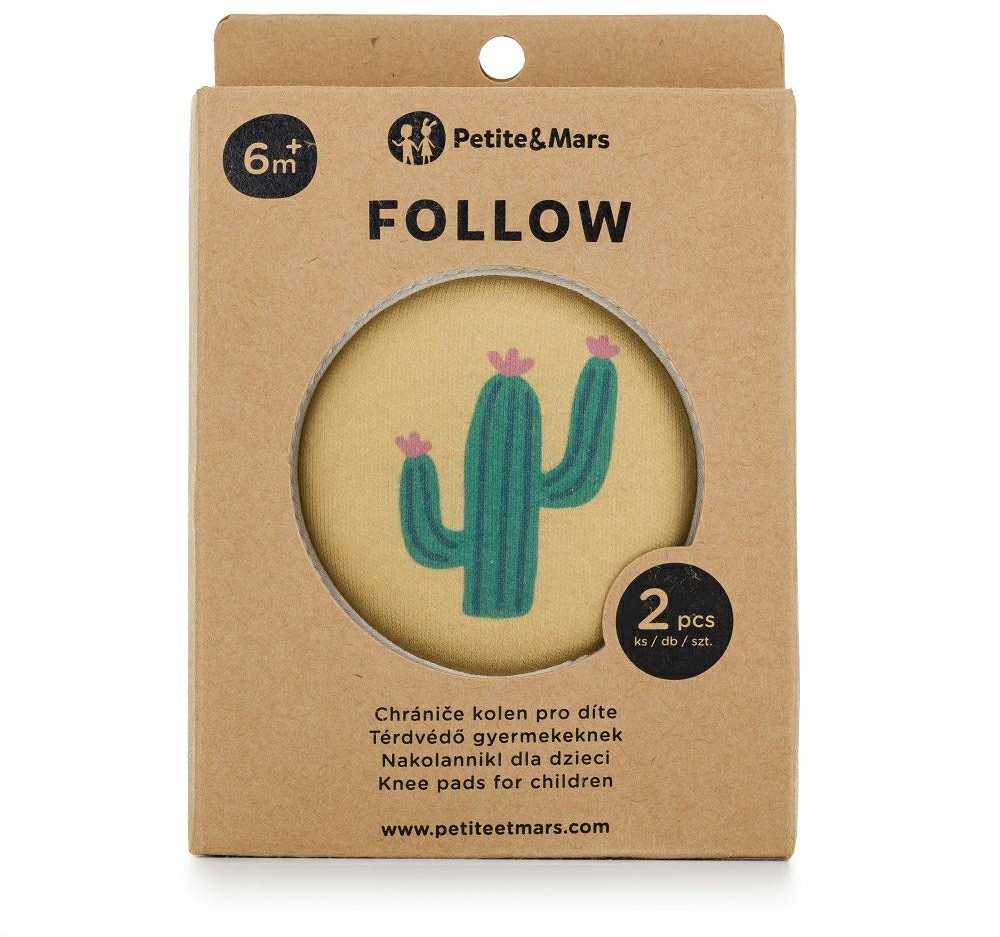 Petite&Mars Follow - elastinės kelių pagalvėlės, ropojančios apsaugos | Intensyvi ochra