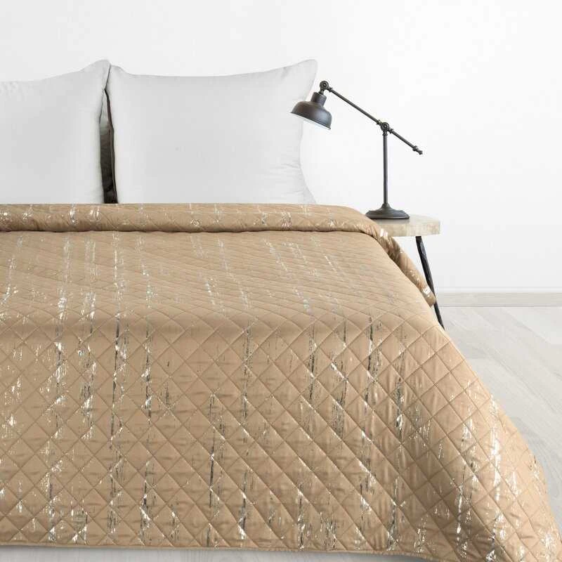 Eurofirany D91/N/BLINK/1 170X210 BEIGE+SIDABRAS Lovatiesė Lovatiesė