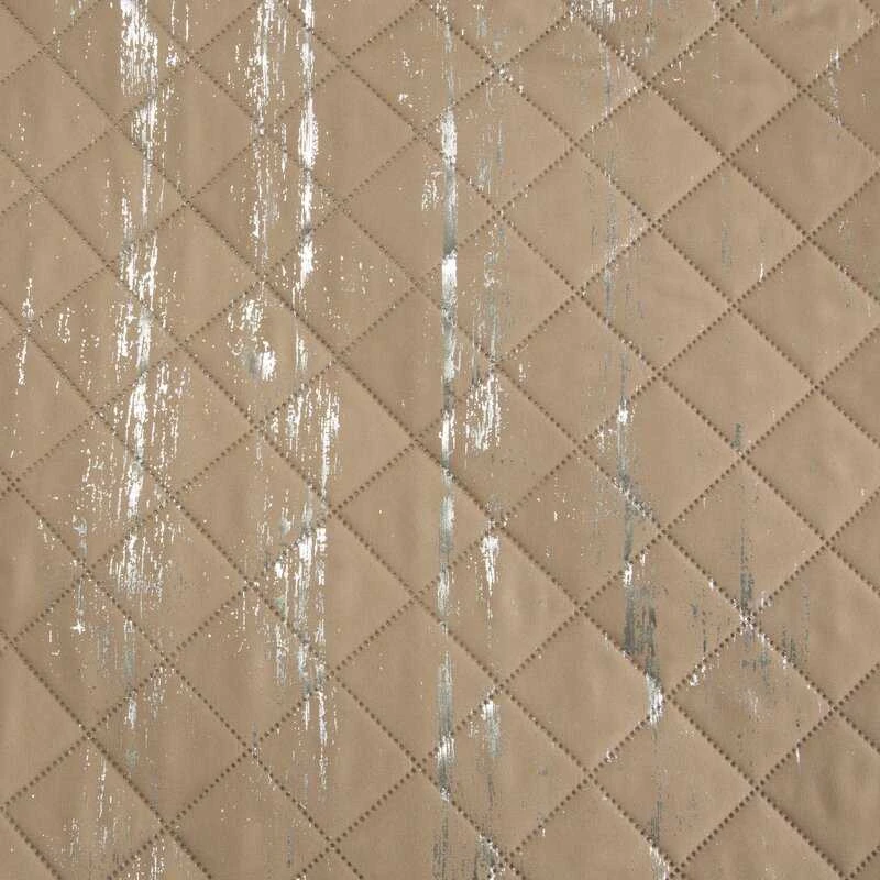 Eurofirany D91/N/BLINK/1 170X210 BEIGE+SIDABRAS Lovatiesė Lovatiesė
