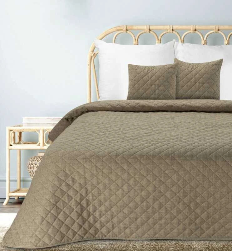 Eurofirany CHON/LINAS/1/C.BEIGE 170X210 C.BEIGE Lovatiesė Lovatiesė
