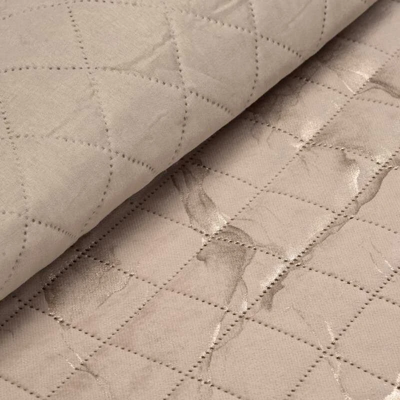 Eurofirany D91/N/LUIZ/6 170X210 BEIGE + GOLD Lovatiesė