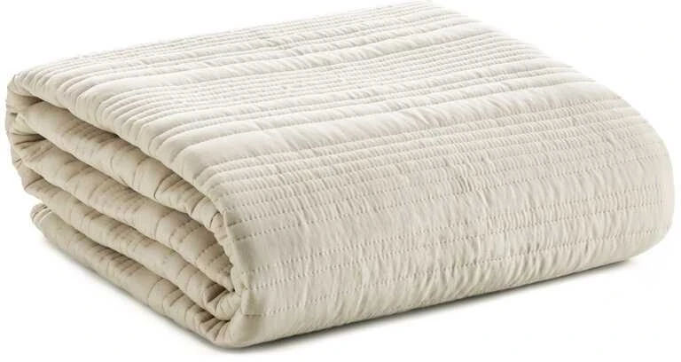 Eurofirany Smėlio spalvos dekoratyvinis užtiesalas, dygsniuota lovatiesė, 170x210 cm poliesterio užtiesalas, miegamojo dekoras, minkštas lovos užvalkalas, pledas Lovatiesė