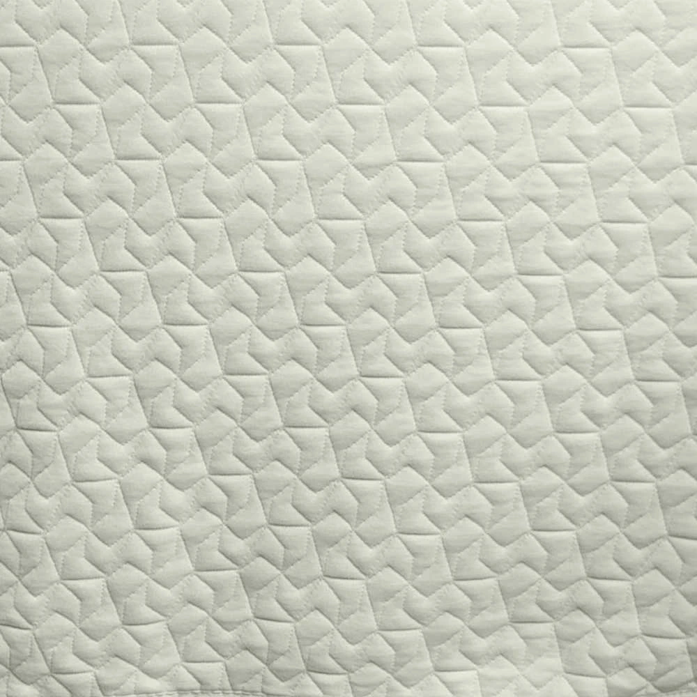 Matex Dekoratyvinė korio rašto dygsniuota lovatiesė, 170x220 cm, mikropluošto žakardinis audinis, origami dygsniavimo raštas, kreminė spalva, miegamojo aksesuaras, minkštas pledas