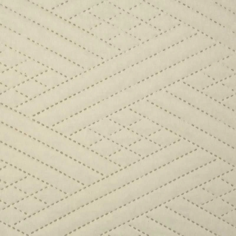Eurofirany DESIGN 91 BONI / 4 Lovatiesė su geometriniu raštu, išgautu karšto spaudimo technika (hot press), 200X220 cm, spalva: kreminė