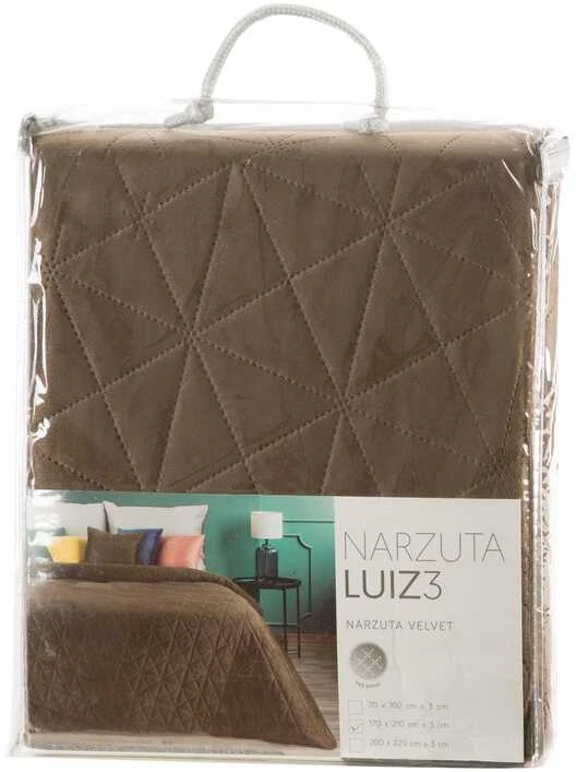Eurofirany SI/N/LUIZ/3/BROWN 200X220 RUDA Lovatiesė
