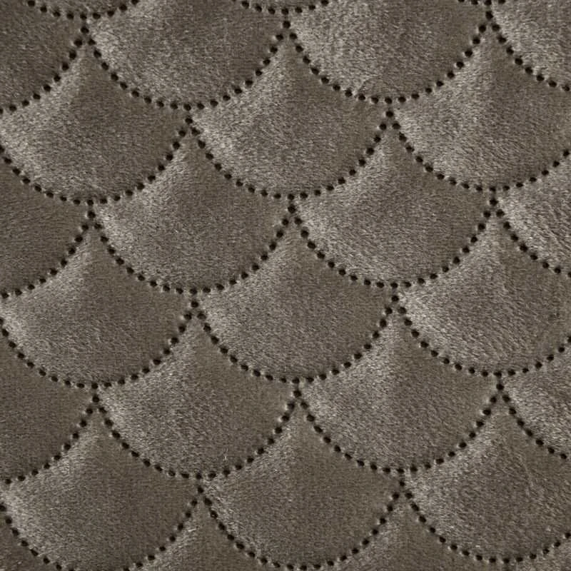 Eurofirany ARIEL Minkšto aksomo lovatiesė dygsniuota karšto spaudimo būdu (hot press) su žuvies žvynų motyvu, 220X240 cm, spalva: smėlio