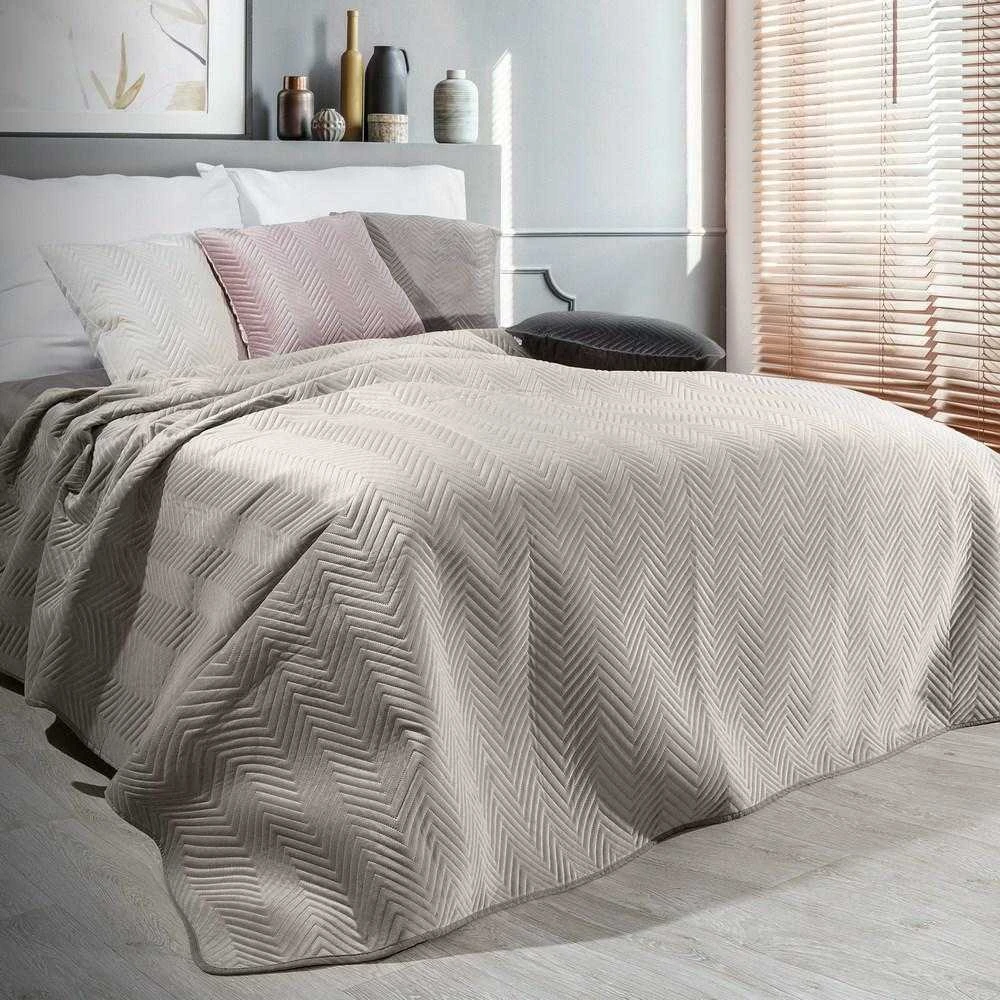 Eurofirany CHON / SOFIA / BEIGE 220X240 BEIGE Lovatiesė Lovatiesė