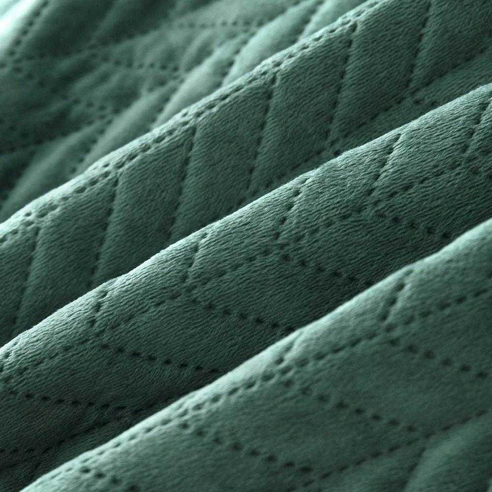 Dygsniuotas aksominis lovos užtiesalas, dvipusis deimantinis raštas, minkštas pliušinis uždangalas, 240x260 cm, namų dekoro pledas, didelė lovatiese
