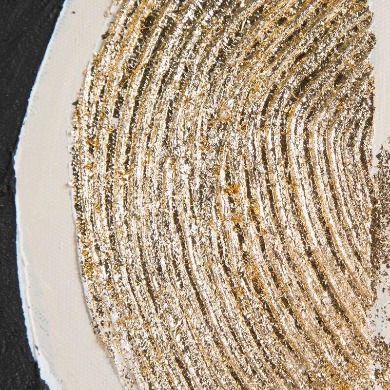 Eurofirany Baltas abstraktus glamour stiliaus rankomis tapytas paveikslas ant drobės, didelis 80x100 cm dekoratyvinis paveikslas svetainei miegamajam, sienų dekoras