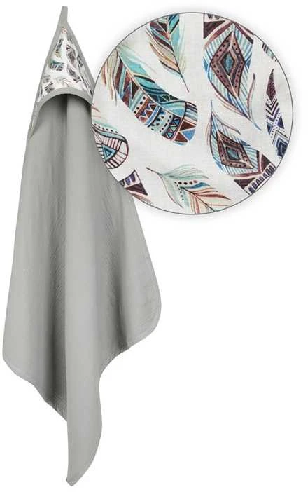 Rankšluostis Matex MATEX OKRYCIE KĄPIELOWE MUSLIN DESIGN ROZ. 85X85CM