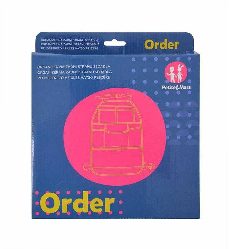 Petite&Mars Petite & Mars Order - priekinės automobilio sėdynės organizatorius / apsauga | Juoda